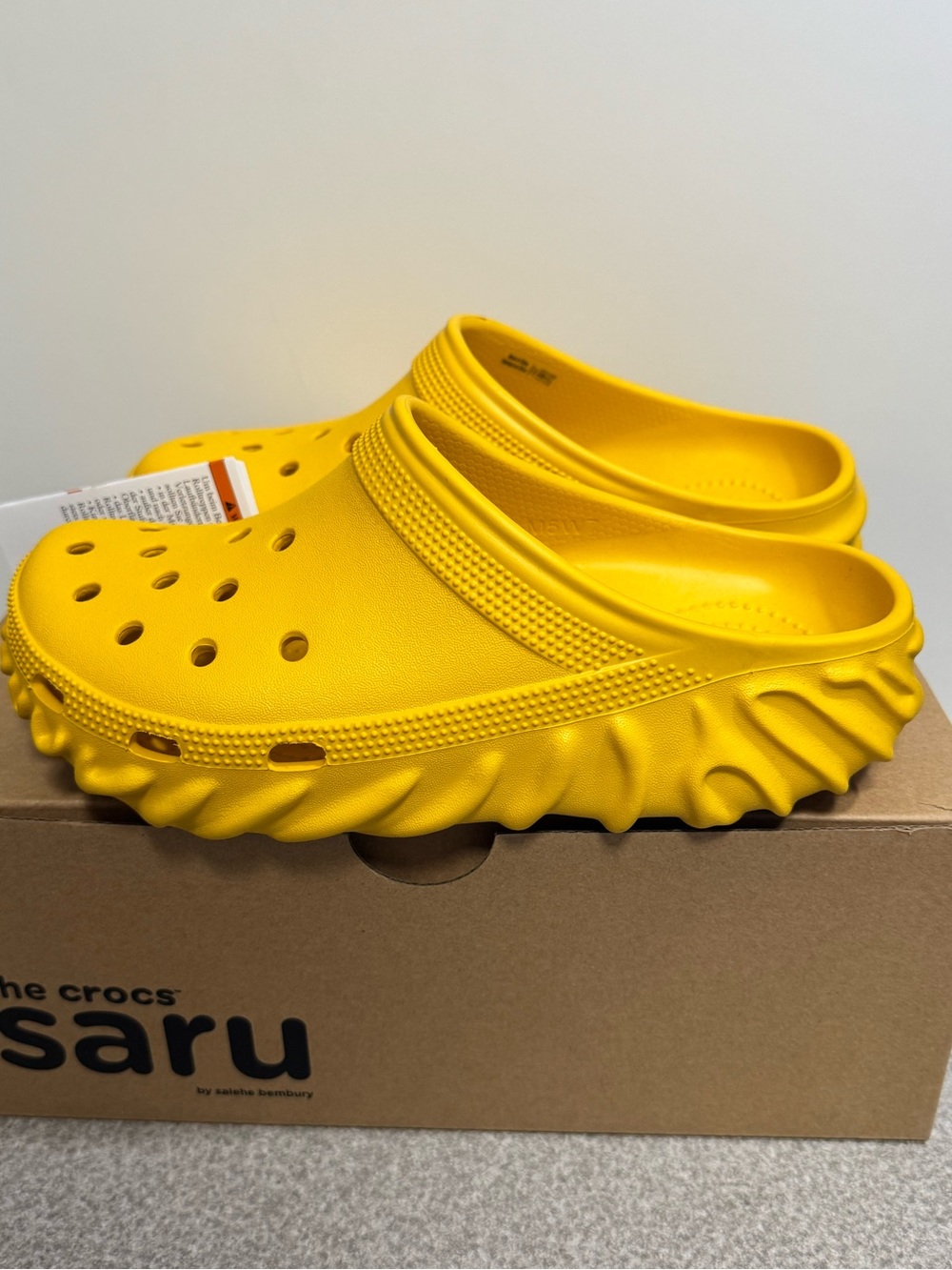 Crocs Pollex Saru Mule by Salehe Bembury Citrine Size 5 Men/ 7 Women